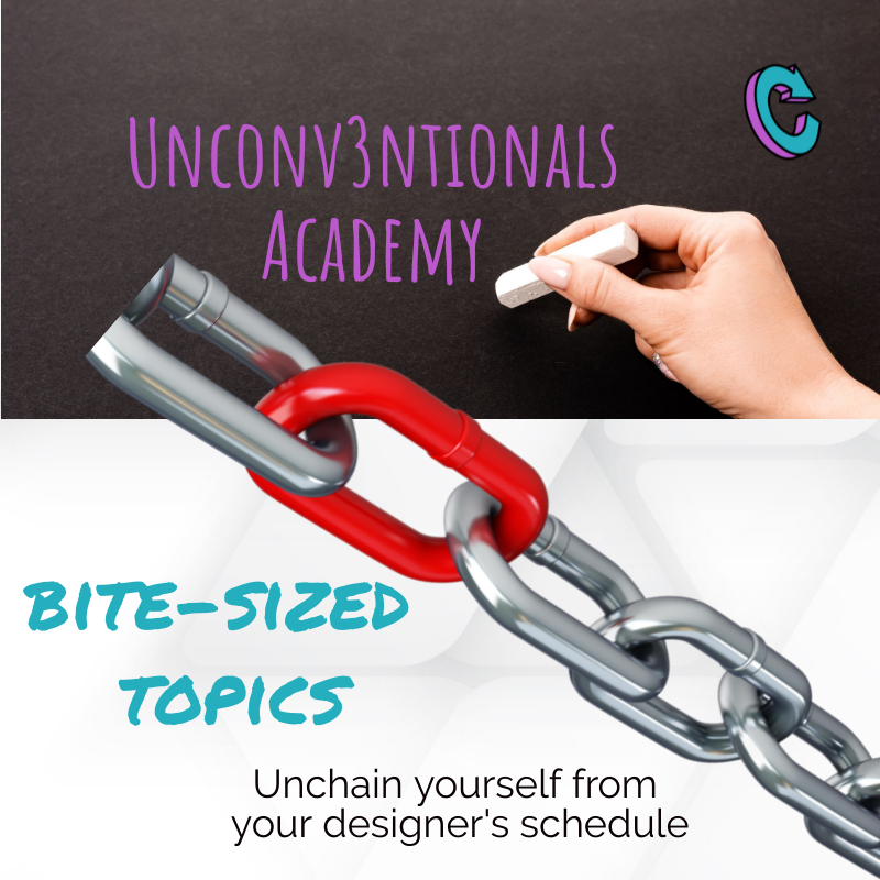 U3 Unchained Unconv3ntionals Academy | There are 4 common editing tasks you can learn for your website in under 15 minutes. Don't let your designer's schedule hold you back!